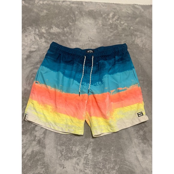 Billabong Other - Billabong Board Shorts Mens XL Multi Color Ombre Sunset Recycler Layback Swim